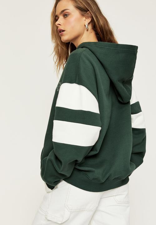 Supré  - Paige oversized printed hoodie - amazon green los angeles