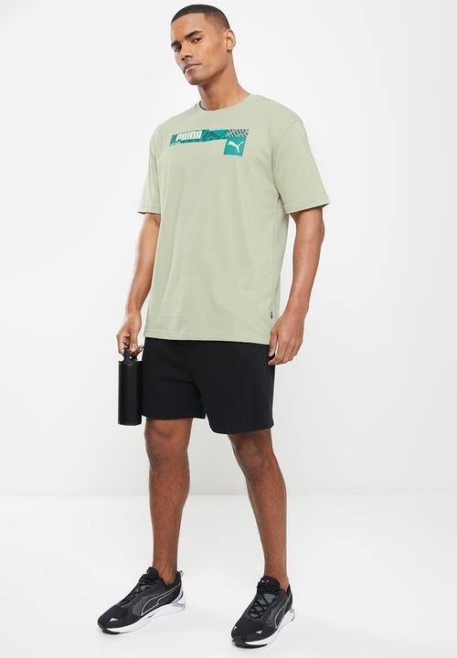PUMA - Puma box graphic tee m - pebble gray