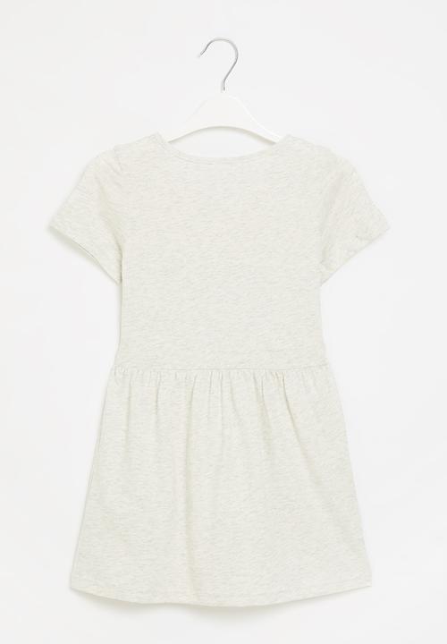 Pop Candy - Girls butterfly dress - grey
