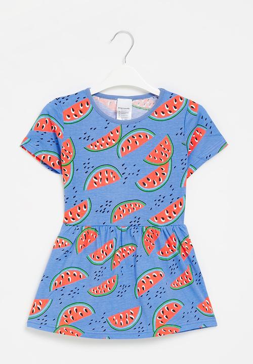 Pop Candy - Girls watermelon dress - blue