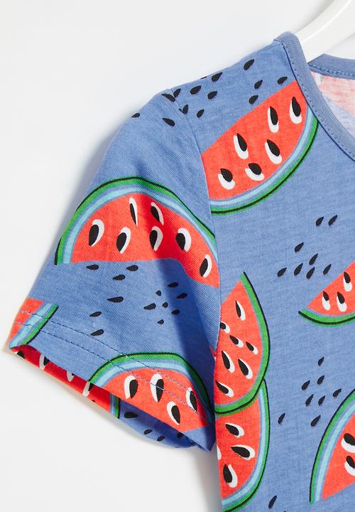 Pop Candy - Girls watermelon dress - blue