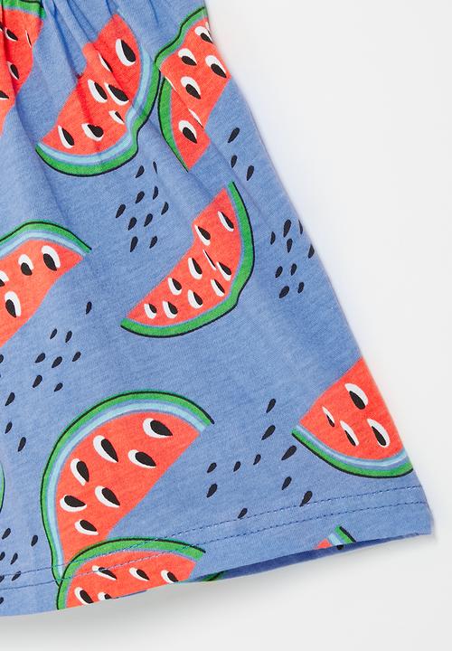 Pop Candy - Girls watermelon dress - blue