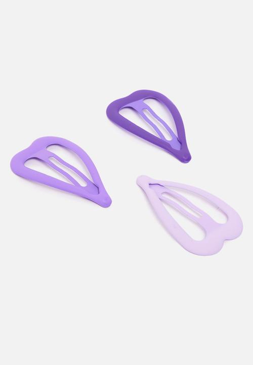 Pop Candy - 3 pack hair clips - purple