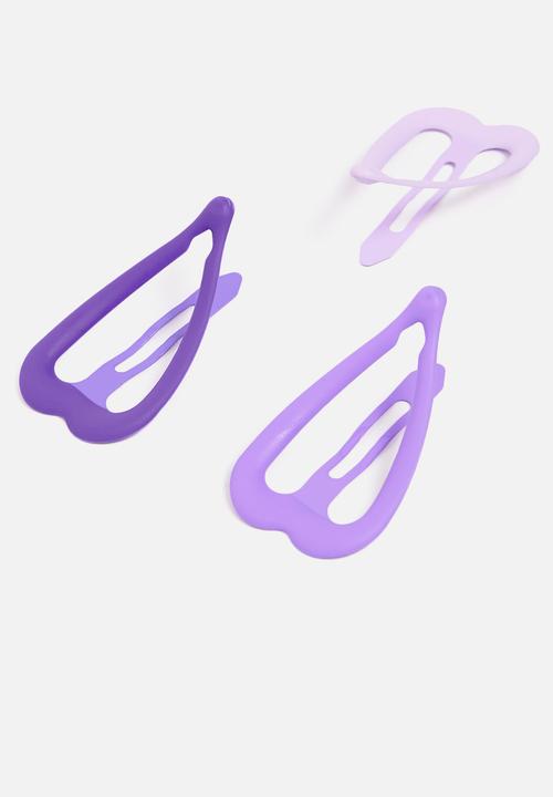 Pop Candy - 3 pack hair clips - purple