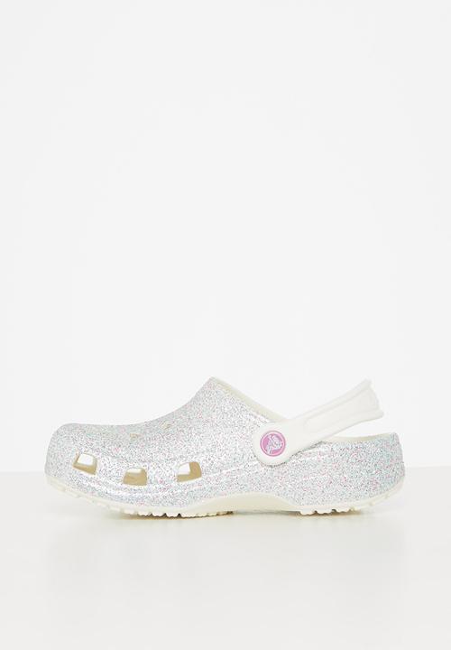 Crocs - Classic glitter clog k - oyster