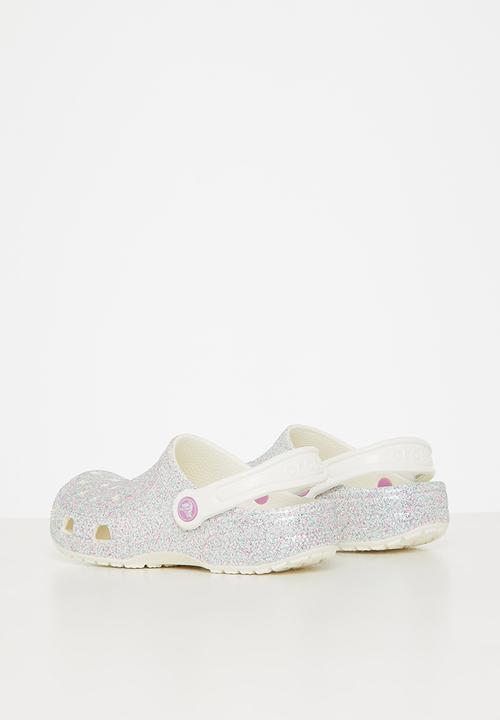 Crocs - Classic glitter clog k - oyster