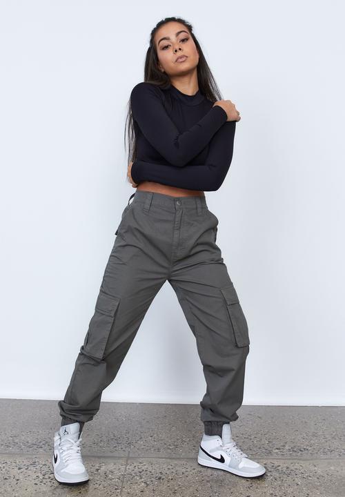 Factorie - Cuffed cargo pant - army green