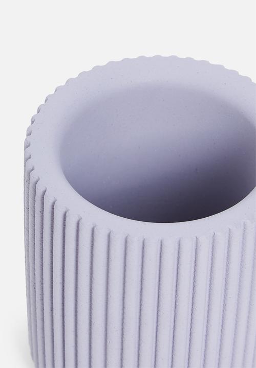 Sixth Floor - Ribbed toothbrush holder - orchid petal blue