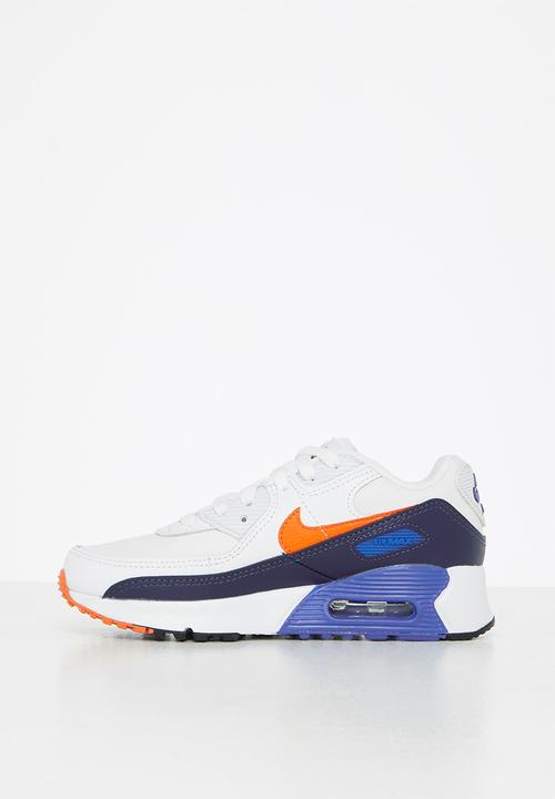 Nike - Nike air max 90 - summit white/safety orange-midnight navy