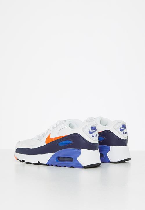 Nike - Nike air max 90 - summit white/safety orange-midnight navy