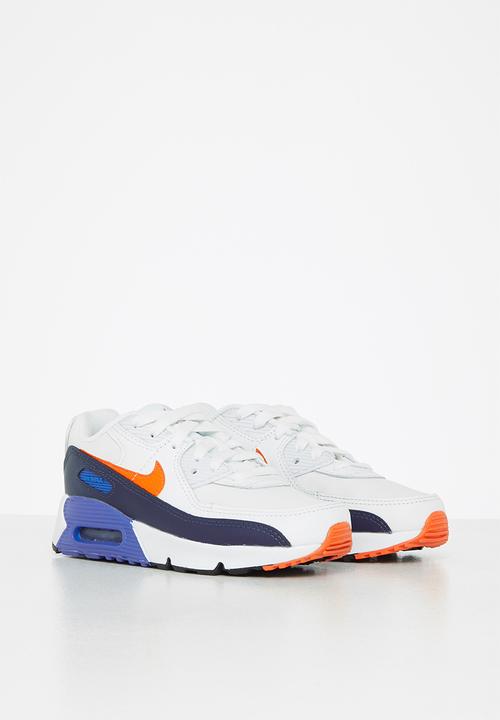 Nike - Nike air max 90 - summit white/safety orange-midnight navy