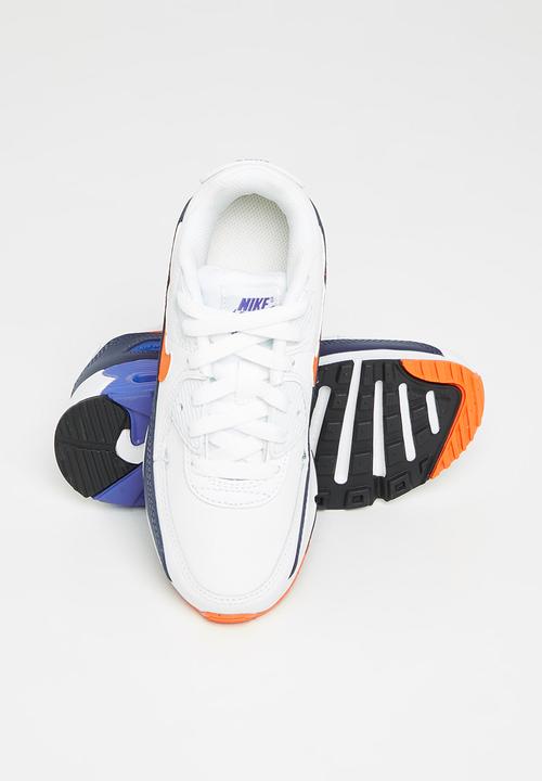 Nike - Nike air max 90 - summit white/safety orange-midnight navy