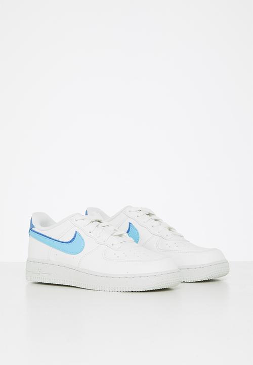 Nike - Force 1 lv8  2 (ps) - sail/blue chill-medium blue-black