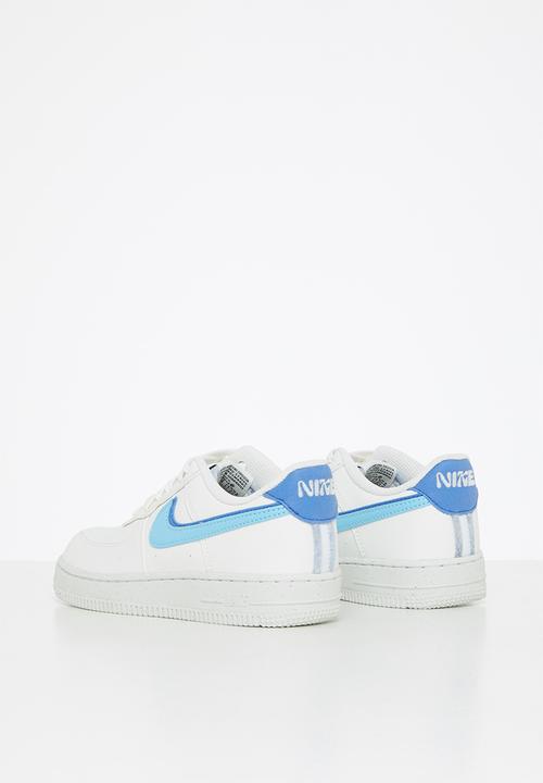 Nike - Force 1 lv8  2 (ps) - sail/blue chill-medium blue-black