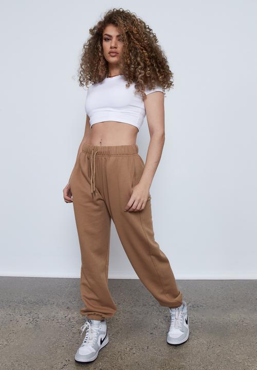 Factorie - Loopback trackpant - tigers eye