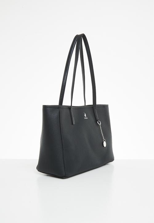POLO - Lyon medium tote - black