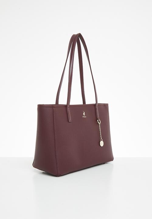 POLO - Lyon medium market tote - bloodstone