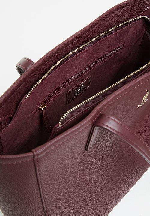 POLO - Lyon medium market tote - bloodstone