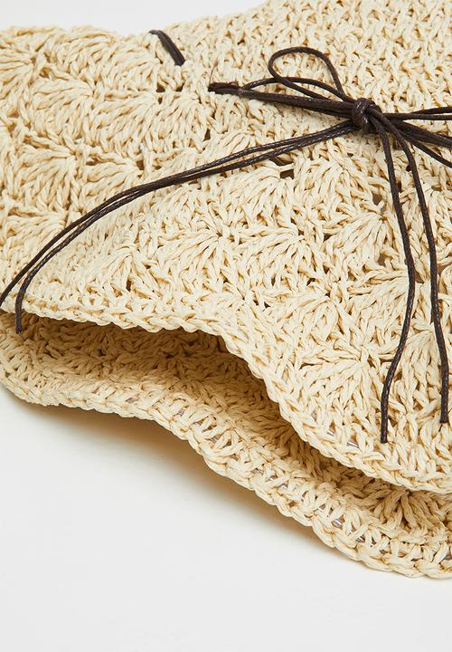 edit - Woven sun hat - cream
