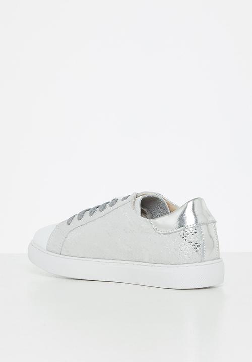 Julz - Rio leather sneaker - silver