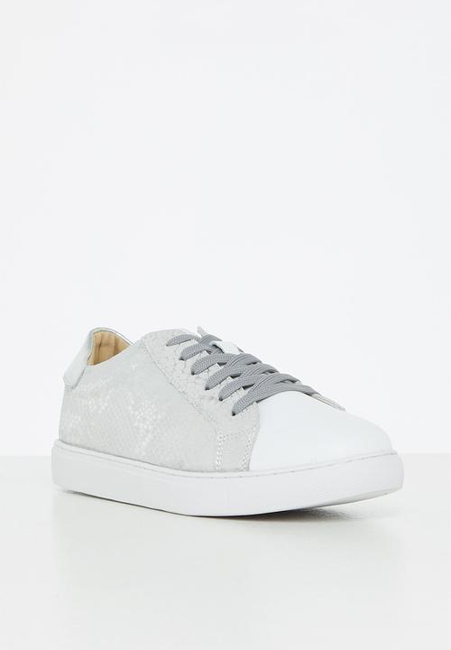 Julz - Rio leather sneaker - silver