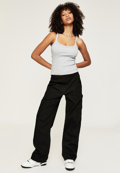 Supré  - Riri scoop neck tank - grey marle