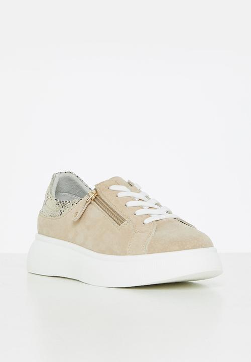 Julz - Mimi leather sneaker - beige