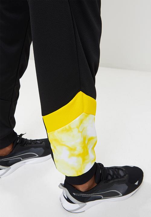 PUMA - BVB Iconic MCS Mesh Men's Football Pants -  black-cyber yellow