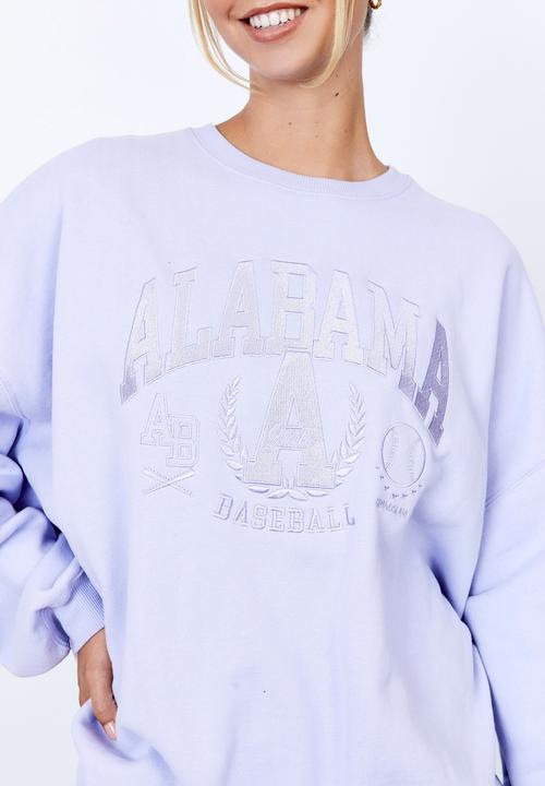 Factorie - Slouchy premium graphic crew - cosmic sky/alabama