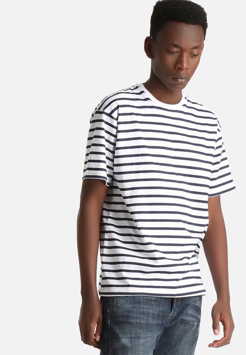 Sol-Sol - Navy Striped Tee