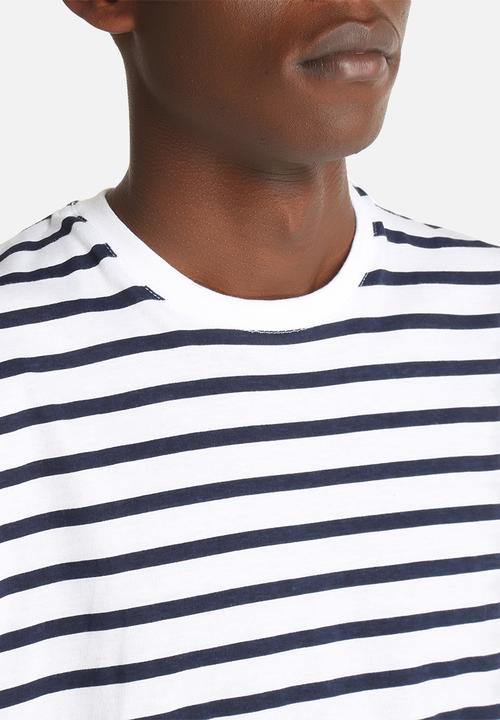 Sol-Sol - Navy Striped Tee