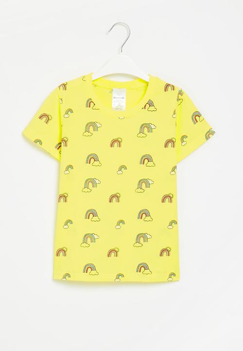 Pop Candy - Printed tee - yellow