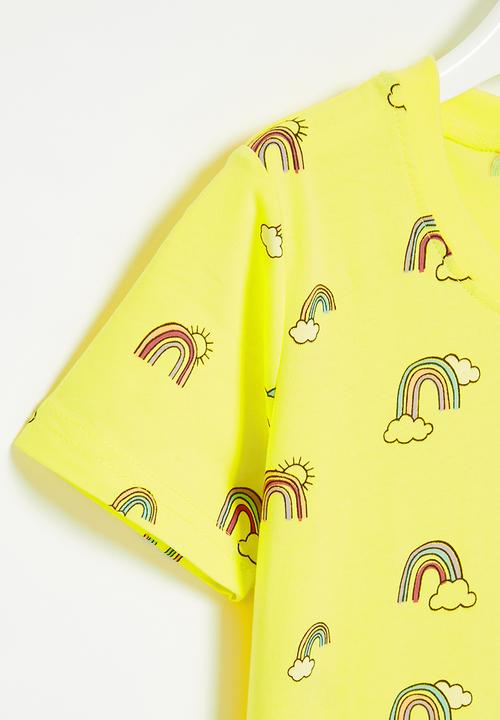 Pop Candy - Printed tee - yellow