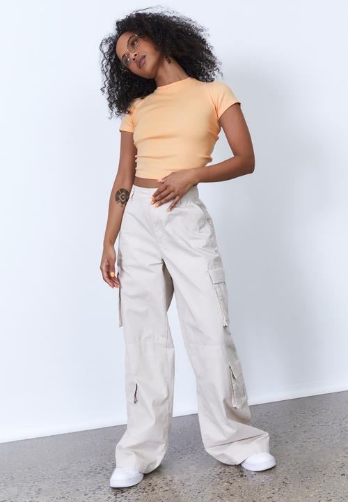 Factorie - Tie back short sleeve - cream puff