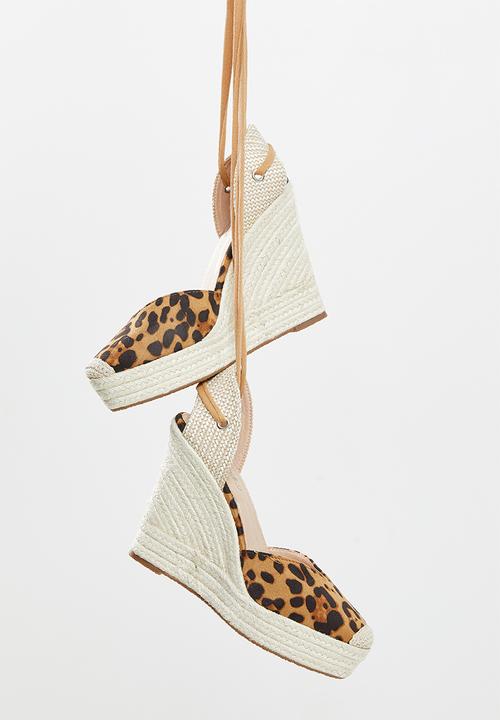 Miss Black - Moniker2 espadrille wedge heel - leopard