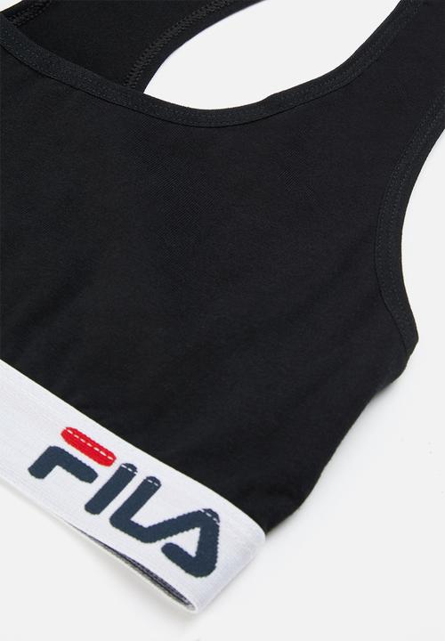 FILA - L24 2 Pack bra- black & grey