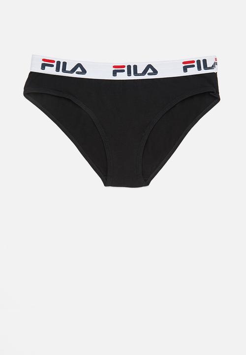 FILA - L23 (2pk) brief- black & yellow
