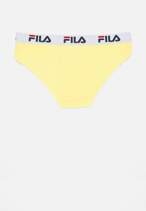 FILA - L23 (2pk) brief- black & yellow