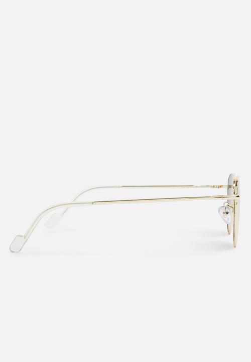 Superbalist - Retro cateye sunglasses - gold 