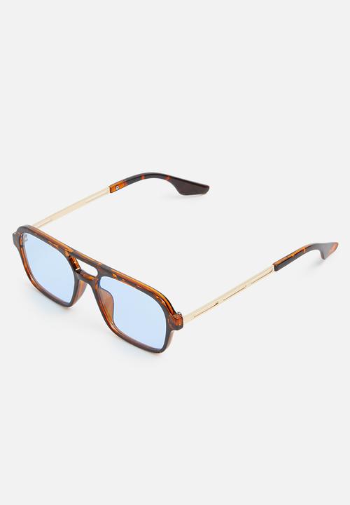 Superbalist - Aviator sunglasses - brown & blue