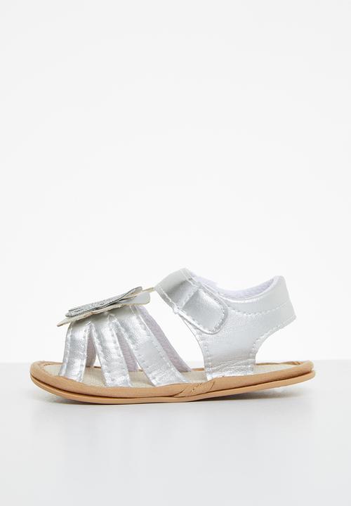 Pop Candy - Girls butterfly sandal - silver