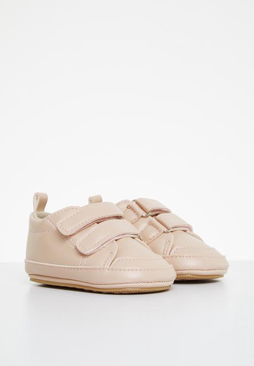 Pop Candy - Baby velcro strap booties - pink