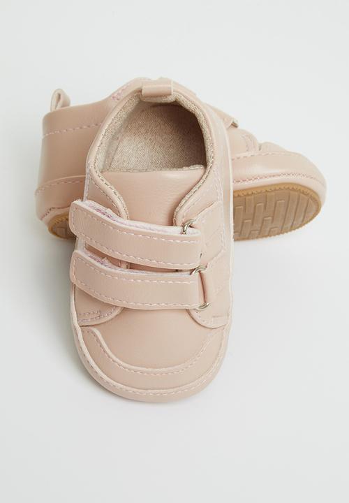 Pop Candy - Baby velcro strap booties - pink