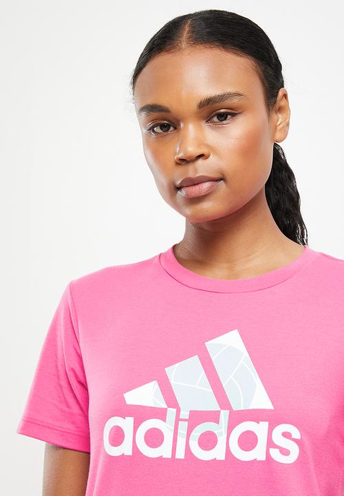 adidas Performance - W aworld vol tee - pulse magenta