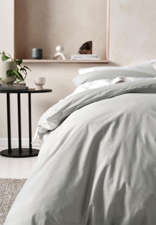 Linen House - Chevron duvet cover set - stone