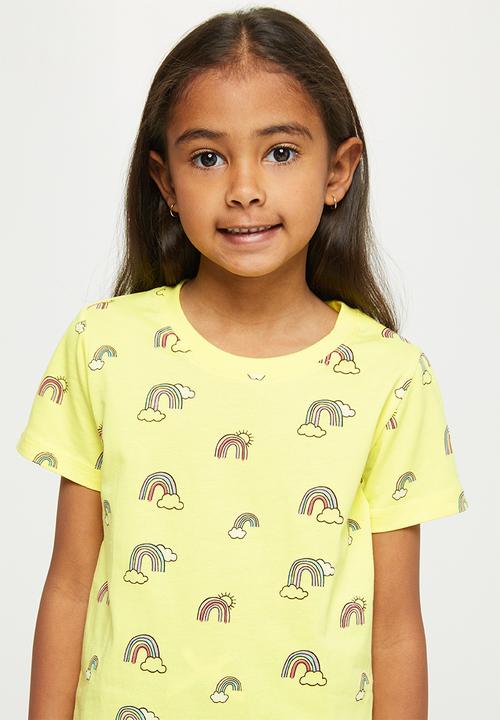 Pop Candy - Printed tee - yellow