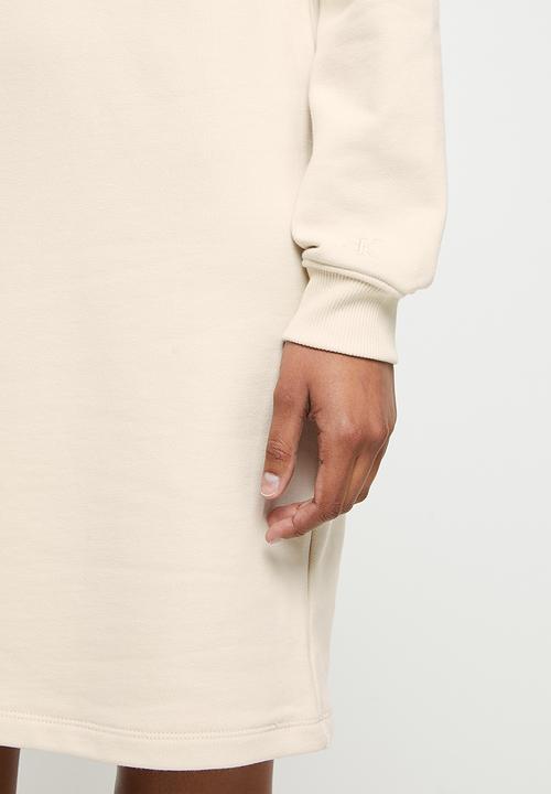 Calvin Klein - Two tone monogram hwk dress - eggshell