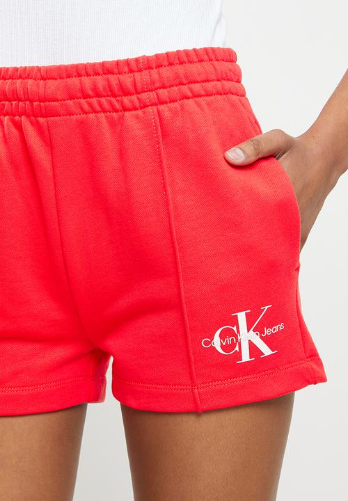 Calvin Klein - Monogram logo sweatshort - strawberry field
