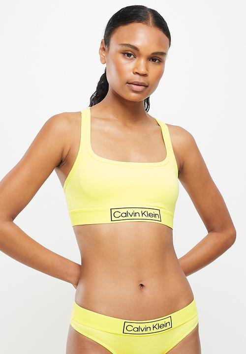 Calvin Klein - Unlined bralette - cyber green