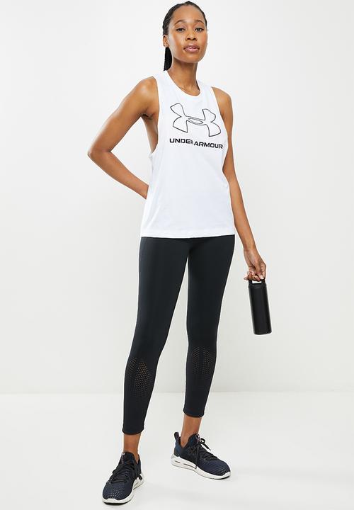 Under Armour - Sportstyle logo tank - white & black